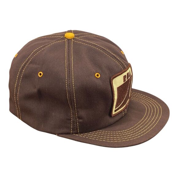 Vintage K-Brand RBA Renewal by Andersen Snapback Trucker Hat Patch Brown (H8) - Picture 2 of 10